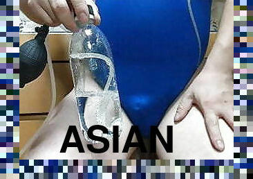 asiatique, grosse, anal, jouet, gay, japonais, belle-femme-ronde