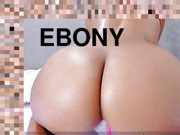 ebony latina makes her big ass clap on cam