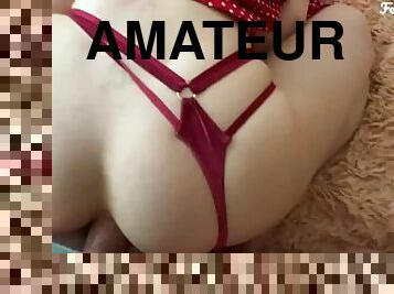 white ass in a red dress loves anal/FeralBerryy