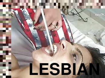 lesbian-lesbian, budak, bertiga, berciuman, wanita-simpanan, dominasi-perempuan-dalam-sex