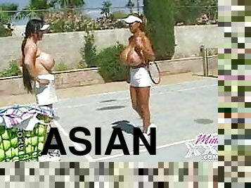 asiático, teta-grande, na-rua, desporto, mulher-madura, estrela-porno, vintage, peituda, ténis, coreano