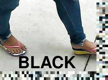 opisina, matanda, negro-negra, morena, mataas-na-takong-ng-sapatos, daliri-sa-paa