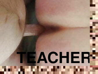 Teacher taking cock