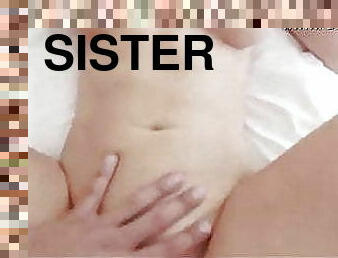 WHILE THE BROTHER WATCHES THE MOVIE STEPSISTER WANTS TO FUCK
