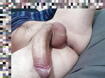 Waking up with a horny wet cock stroking it on kik 