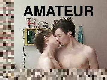 amatör, anal, avsugning, gay, dildo, twink