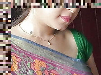 sexy Indian Aunty Sexy Green Saree