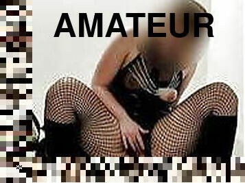 masturbação, na-rua, amador, anal, brinquedo, dildo, latex, flashar, tetas-pequenas