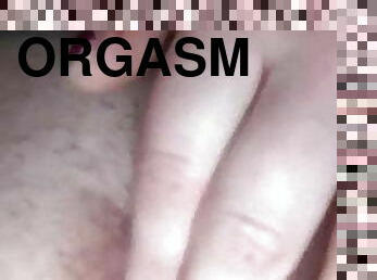 masturbación, orgasmo, con-los-dedos, novia, americano