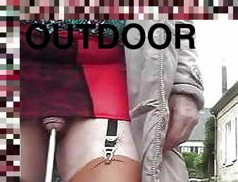 transgender travesti sounding urethral  outdoor road 6b