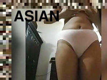 asiatisk, brystvorter, orgasme, pussy, kone, eldre, indian-jenter, fingret, stram, våt