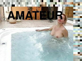 masturbieren, nudist, ehefrau, dilettant, erotisch-mutti, latina, sauna, hotel, blinkt