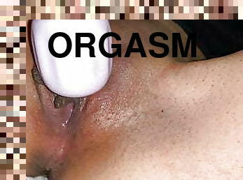 masturbation, orgasme, chatte-pussy, maigre, jouet, américaine, serrée