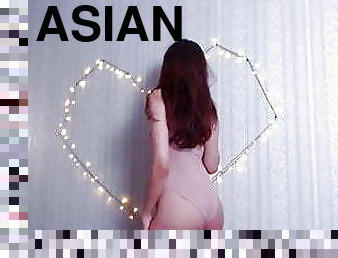 asiático, traseiros, teta-grande, masturbação, velho, cona-pussy, brinquedo, dedos, 18-anos, webcam