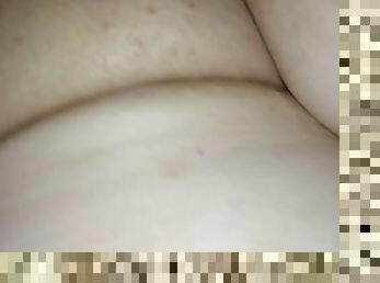 Fucking shaved BBW pussy close up