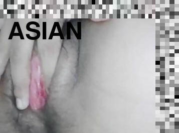 asiatique, masturbation, chatte-pussy, amateur, babes, ados, maison, baby-sitter, thaï, solo