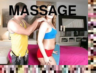 Alexis texas calls up a personal masseuse to rub some hot oil all over her body