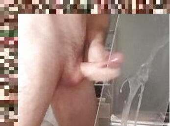 svær, amatør, cumshot, homofil, handjob, cum, sperm, massiv, alene, twink