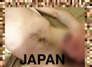 asiatique, masturbation, amateur, japonais, secousses, hentai, sperme, bite