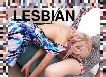 Assfucked tgirl enjoys lesbian twosome