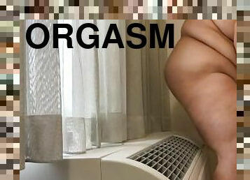 Riding dick on hotel ac BBW