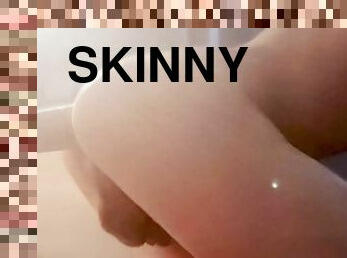 skinny, stor-pikk, homofil, europeisk, euro, dildo, rumpe-butt, massiv, alene, twink