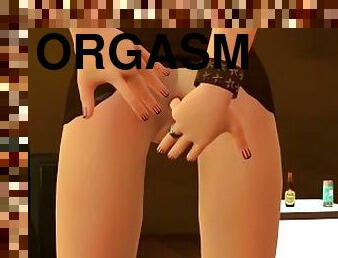 masturbation, orgasme, anal, ados, doigtage, américaine, petite, solo, brunette, petits-seins