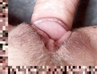 poilue, chatte-pussy, amateur, fellation, ejaculation-sur-le-corps, énorme-bite, milf, ejaculation, résille, brunette