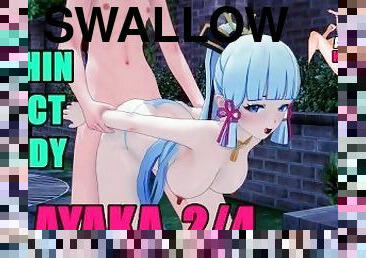 levrette, anal, fellation, branlette, ejaculation-interne, hirondelle, ejaculation, anime, hentai, 3d