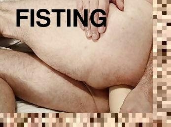 fisting, kæmpestor, anal, udløsning, legetøj, fingering, sperm, dildo, solo, kæmpe