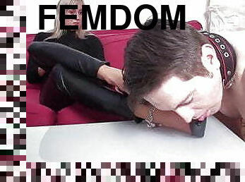 bdsm, slave, fødder, blond, fetish, elskerinde, fodjob, dominans, femidom, høje-hæle