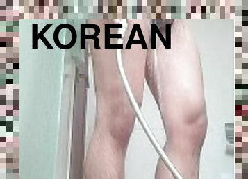 asia, mandi, mastubasi, amatir, cumshot-keluarnya-sperma, homo, sentakkan, mandi-shower, seorang-diri, korea