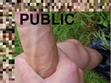 Huge Load Of Cum in Public Park