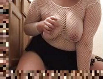 Fishnet top teaser