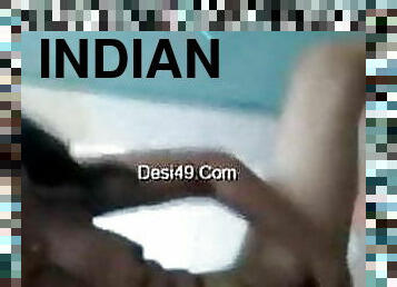 Indian wife masturbates