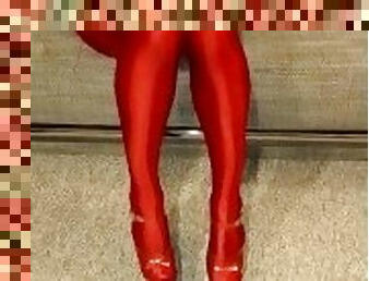 Red pantyhose