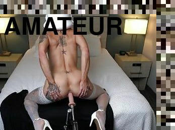 røv, amatør, anal, legetøj, maskiner, dildo, røv-butt, solo