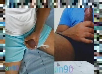 masturbación, orgasmo, amateur, chorro-de-corrida, polla-enorme, adolescente, gay, casero, paja, negra