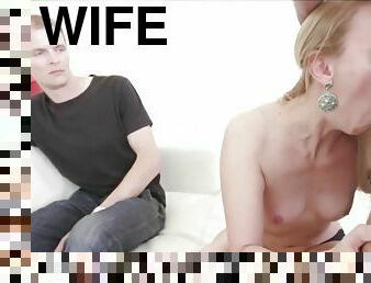 Do The Wife - Shameless Dick Sucking in Front of a Cuckold Compilation
