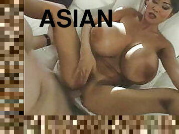 asiatique, gros-nichons, énorme, interracial, hardcore, pornstar, vintage, coréen, blanc, talons-hauts