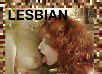 lesbiana, estrella-del-porno, vintage, clásico, retro