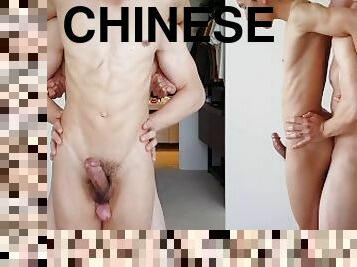 asiático, gay, caseiro, casal, excitante, fudendo, chinesa, branco, gay-adolescente