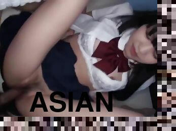 asia, berambut, jepang, handjob-seks-dengan-tangan-wanita-pada-penis-laki-laki, ganda, sudut-pandang, berambut-cokelat, menembus