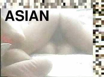 asiatisk, fisse-pussy, kone, amatør, skønheder, milf, creampie, synsvinkel, knepning-fucking