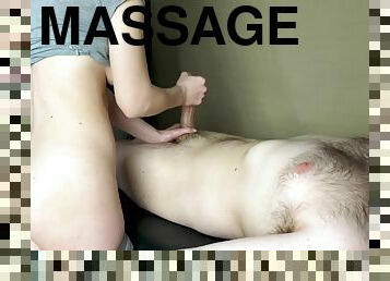 Massage Therapist Gives Happy Ending Massage With Huge Cumshot