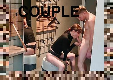 un coup de bite dans la salle de bain