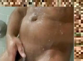 Young BBC teasing in the shower