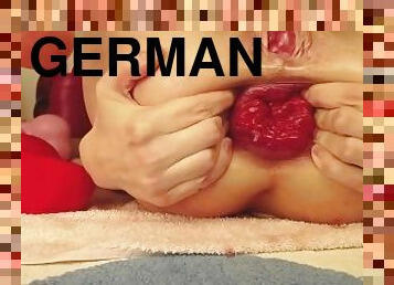 con-el-puño, enorme, anal, adolescente, juguete, hardcore, alemán, rubia, consolador, fetichista