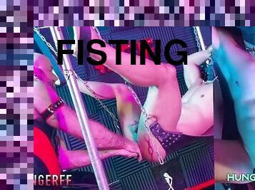 NEW RELEASE! HUNGERFF TRAINS CAGEDJOCK IN HOT ANAL FISTING VIDEO NOW ON HIS NEW WEBSITE!