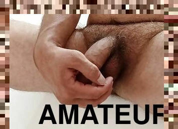 bad, masturbation, amatör, juckande, ensam, kuk